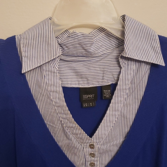 Esprit shirt w/ built in collar - Picture 2 of 4